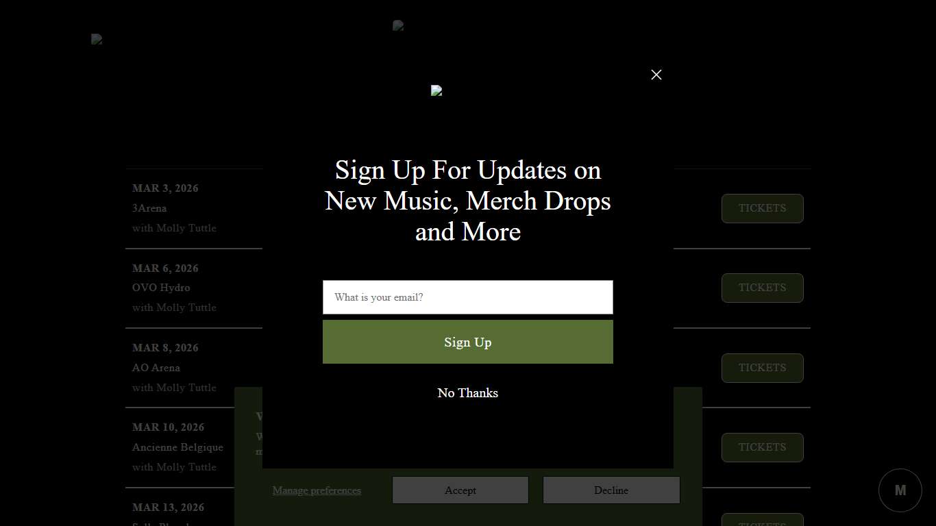 Tour Dates – Tyler Childers